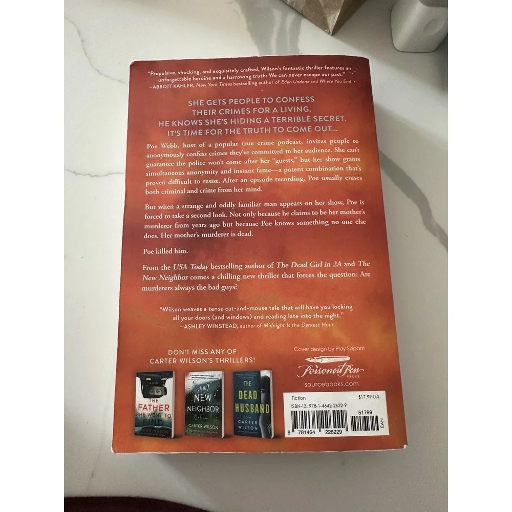 Carter Wilson's Paperback Book Tell Me What You Did